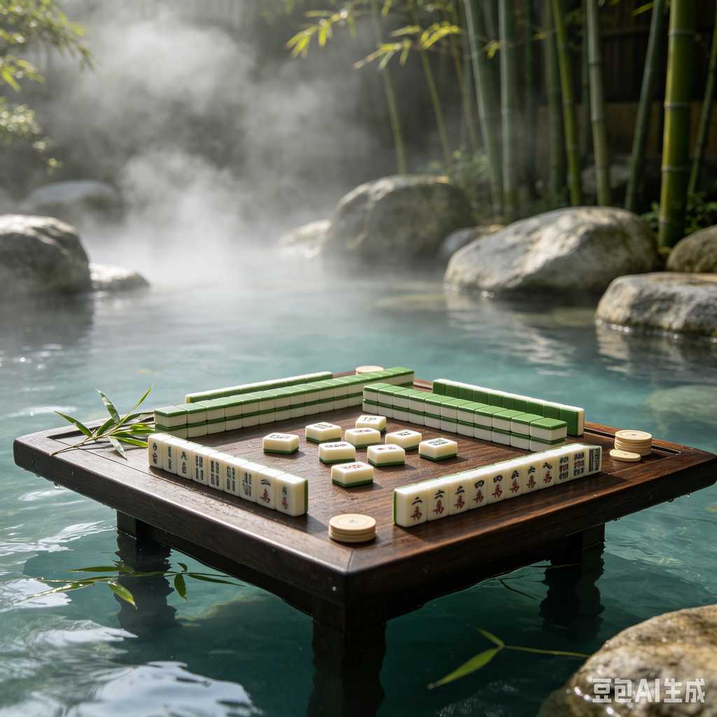 floral design mahjong set